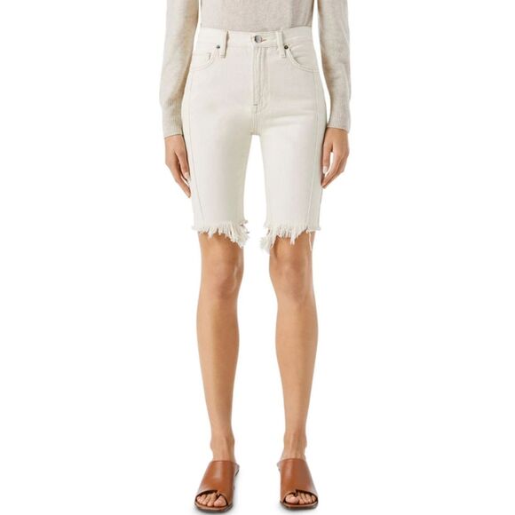 Frame Le Vintage Women's Size 25 White Bermuda Jagged Edge NWT